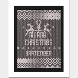 Merry Christmas BARTENDER Posters and Art